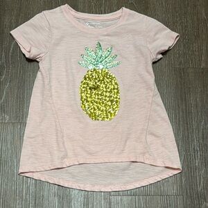 Members Mark Pineapple Sequin Shirt Size 4/5